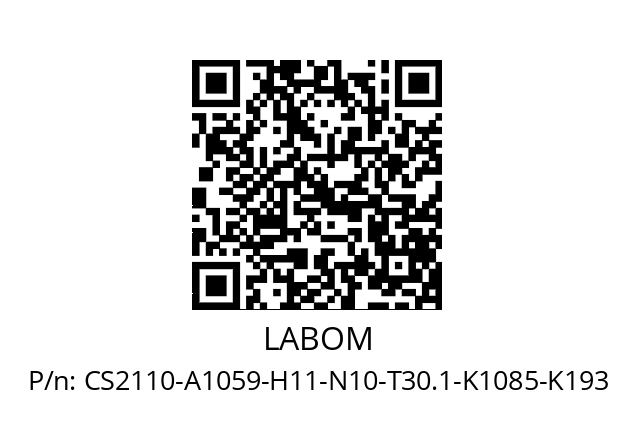   LABOM CS2110-A1059-H11-N10-T30.1-K1085-K193