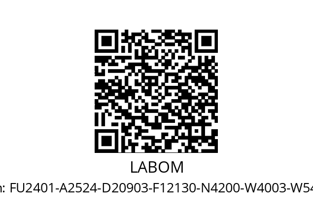   LABOM FU2401-A2524-D20903-F12130-N4200-W4003-W5417