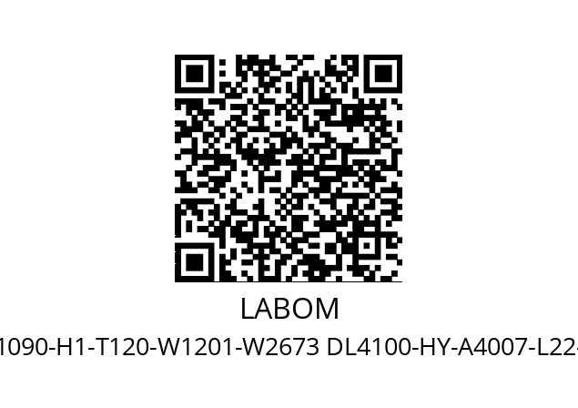   LABOM CC6010-A1090-H1-T120-W1201-W2673 DL4100-HY-A4007-L22-W4066-W1020