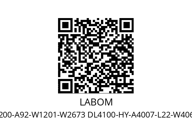   LABOM BH4200-A92-W1201-W2673 DL4100-HY-A4007-L22-W4066-W1020