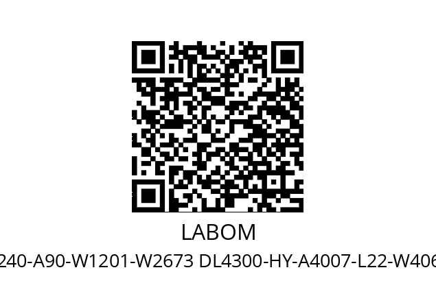   LABOM BH4240-A90-W1201-W2673 DL4300-HY-A4007-L22-W4066-W1020