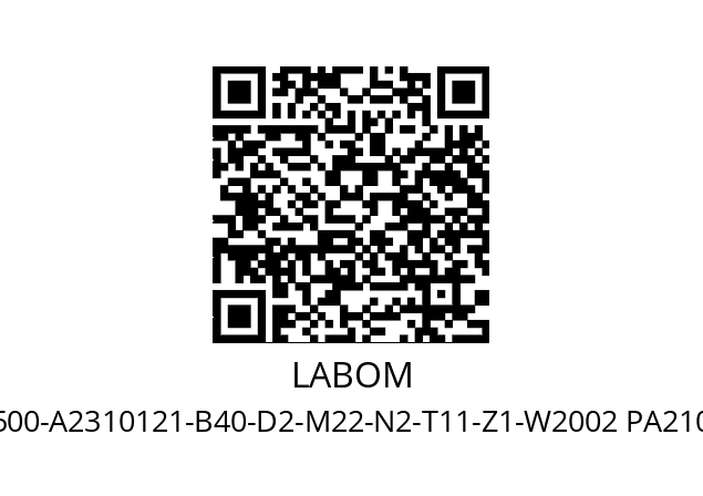   LABOM GA2500-A2310121-B40-D2-M22-N2-T11-Z1-W2002 PA2100-F12-H1