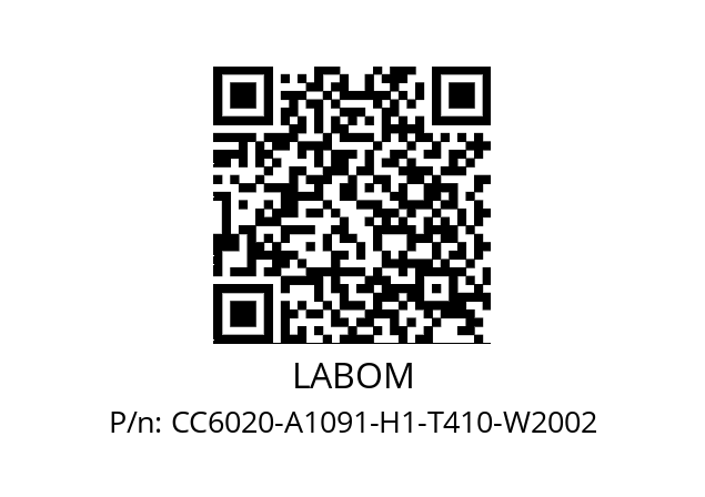   LABOM CC6020-A1091-H1-T410-W2002