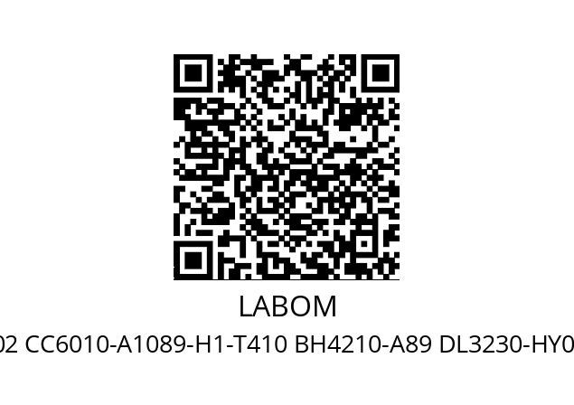   LABOM MZ1100-B901-W2002 CC6010-A1089-H1-T410 BH4210-A89 DL3230-HY06-A4007-L23-T14-W1020