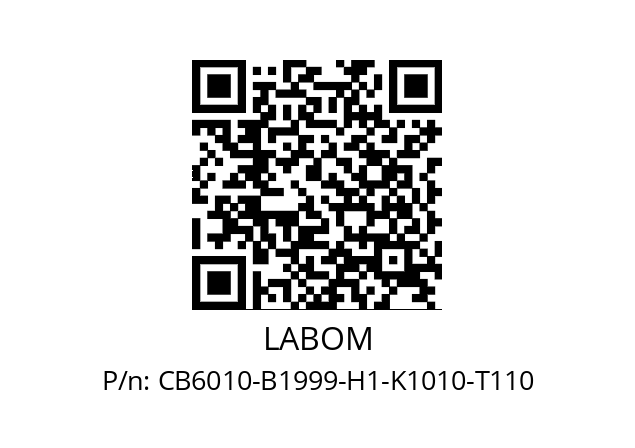   LABOM CB6010-B1999-H1-K1010-T110