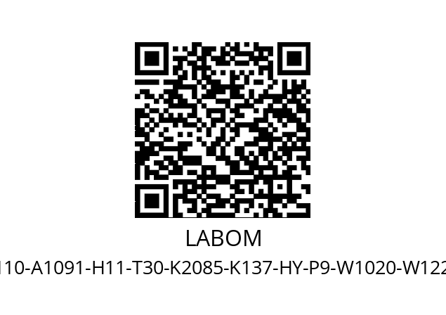   LABOM CA2110-A1091-H11-T30-K2085-K137-HY-P9-W1020-W1223-W2002