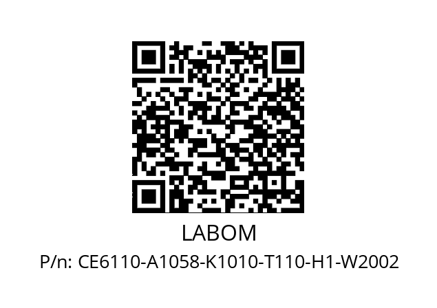   LABOM CE6110-A1058-K1010-T110-H1-W2002