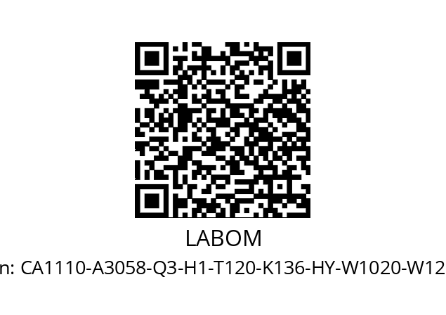   LABOM CA1110-A3058-Q3-H1-T120-K136-HY-W1020-W1223