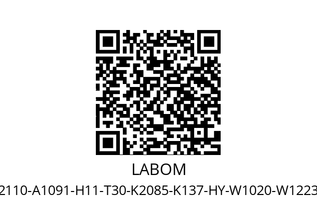   LABOM CA2110-A1091-H11-T30-K2085-K137-HY-W1020-W1223-W2002