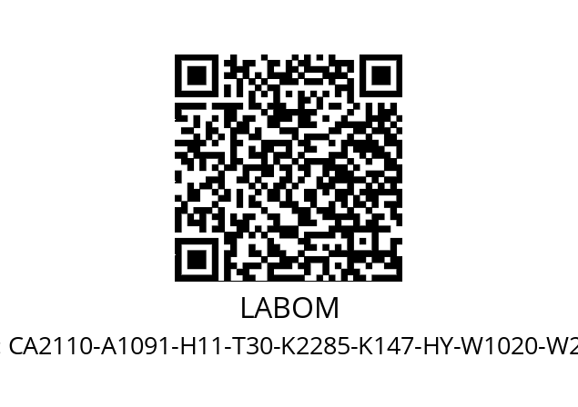   LABOM CA2110-A1091-H11-T30-K2285-K147-HY-W1020-W2002