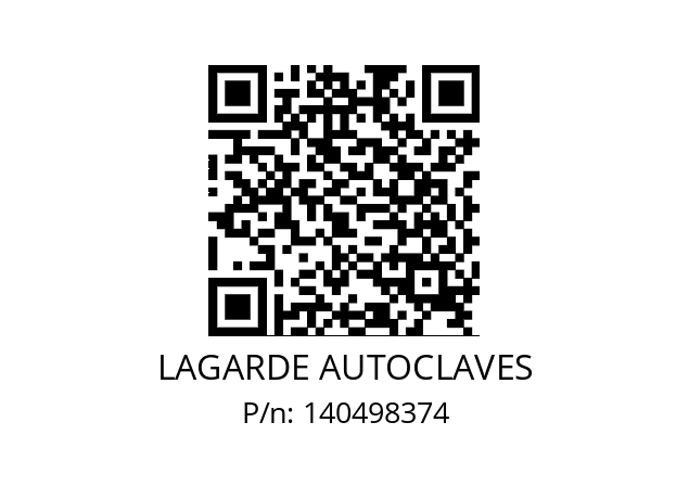   LAGARDE AUTOCLAVES 140498374