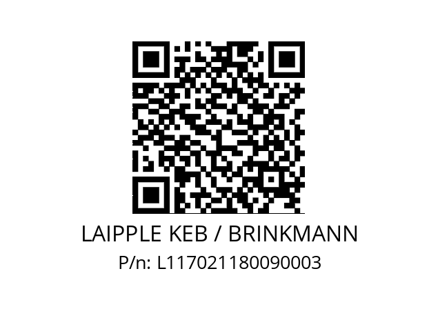   LAIPPLE KEB / BRINKMANN L117021180090003