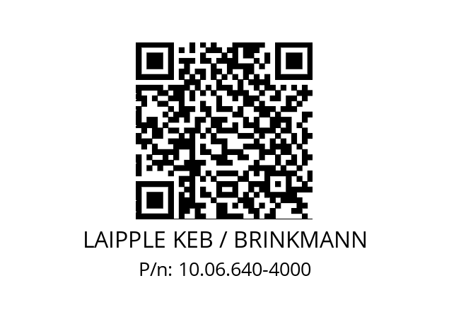   LAIPPLE KEB / BRINKMANN 10.06.640-4000