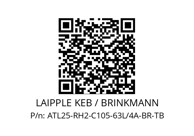   LAIPPLE KEB / BRINKMANN ATL25-RH2-C105-63L/4A-BR-TB