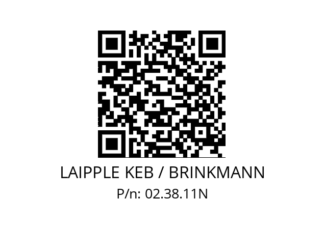   LAIPPLE KEB / BRINKMANN 02.38.11N