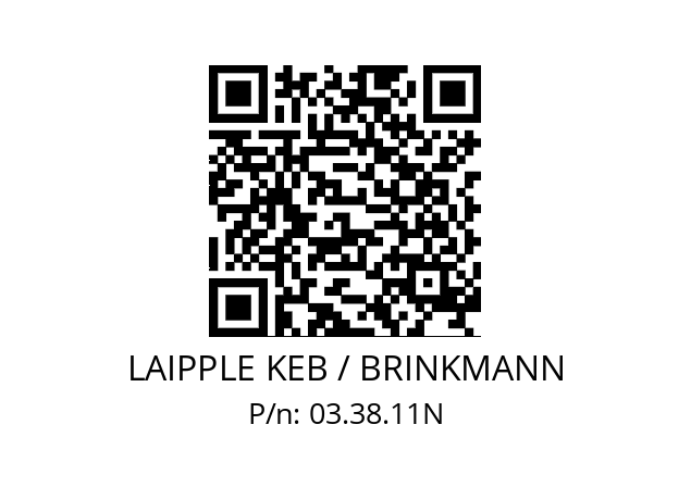   LAIPPLE KEB / BRINKMANN 03.38.11N