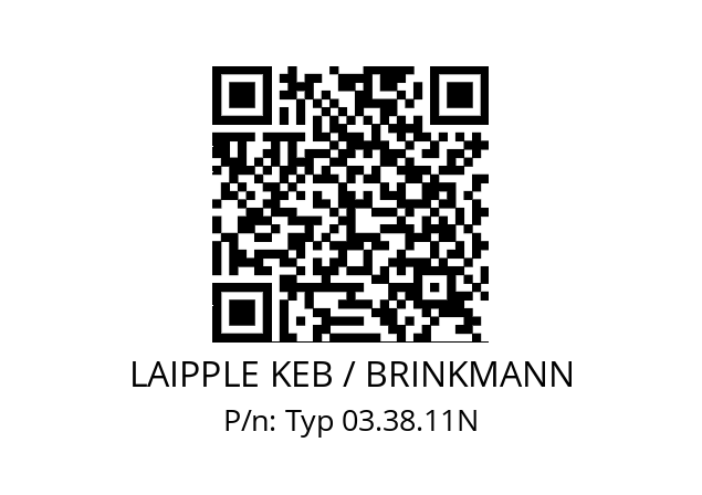   LAIPPLE KEB / BRINKMANN Typ 03.38.11N