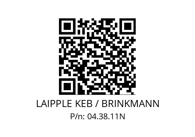   LAIPPLE KEB / BRINKMANN 04.38.11N