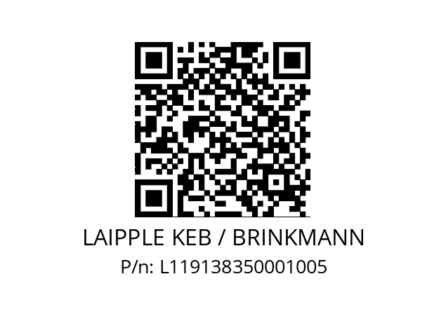   LAIPPLE KEB / BRINKMANN L119138350001005