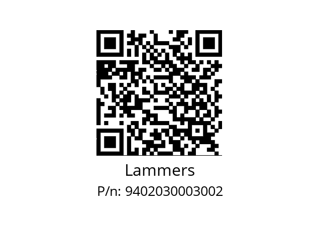   Lammers 9402030003002