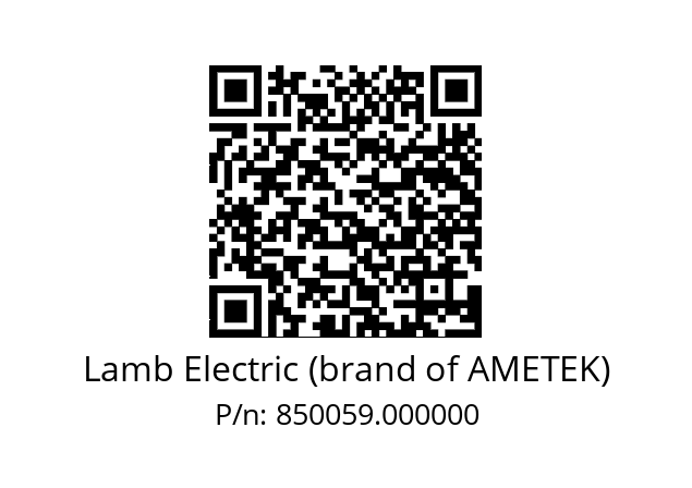   Lamb Electric (brand of AMETEK) 850059.000000