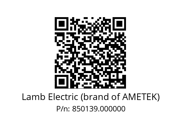 Actuator  Lamb Electric (brand of AMETEK) 850139.000000