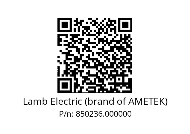   Lamb Electric (brand of AMETEK) 850236.000000