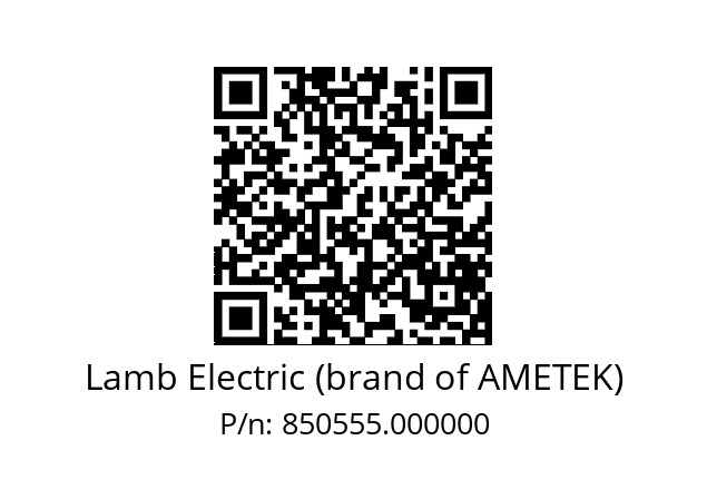   Lamb Electric (brand of AMETEK) 850555.000000