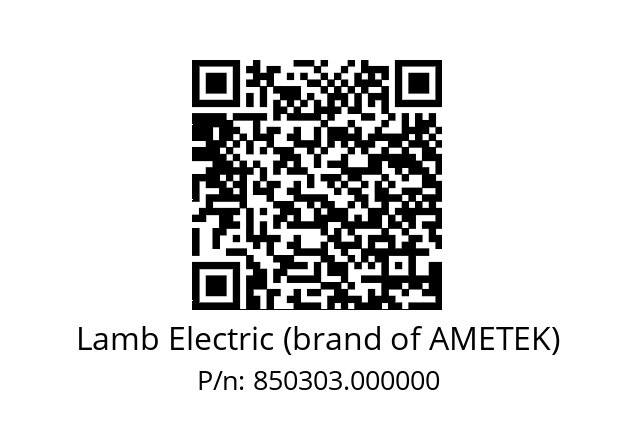   Lamb Electric (brand of AMETEK) 850303.000000