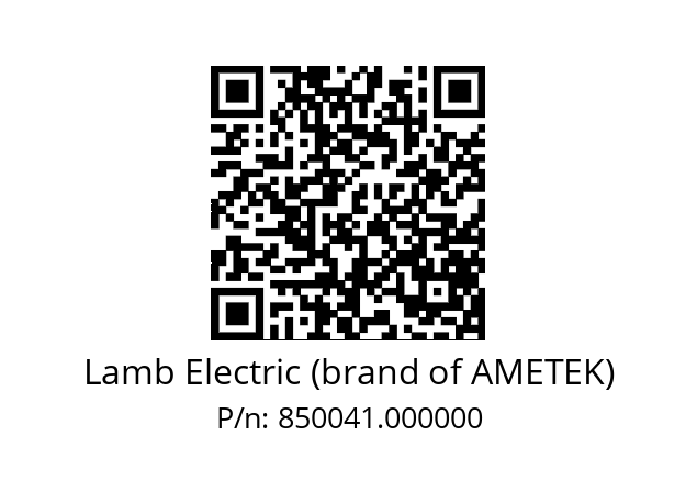   Lamb Electric (brand of AMETEK) 850041.000000