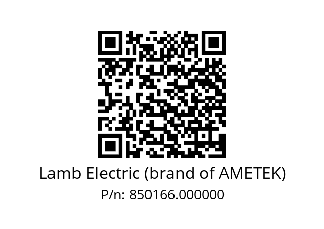   Lamb Electric (brand of AMETEK) 850166.000000