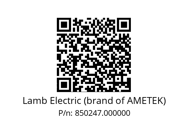   Lamb Electric (brand of AMETEK) 850247.000000