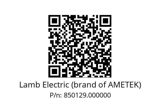   Lamb Electric (brand of AMETEK) 850129.000000