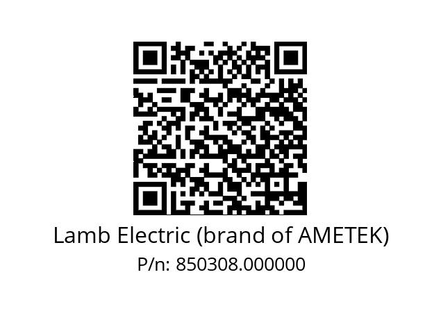   Lamb Electric (brand of AMETEK) 850308.000000