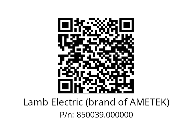   Lamb Electric (brand of AMETEK) 850039.000000