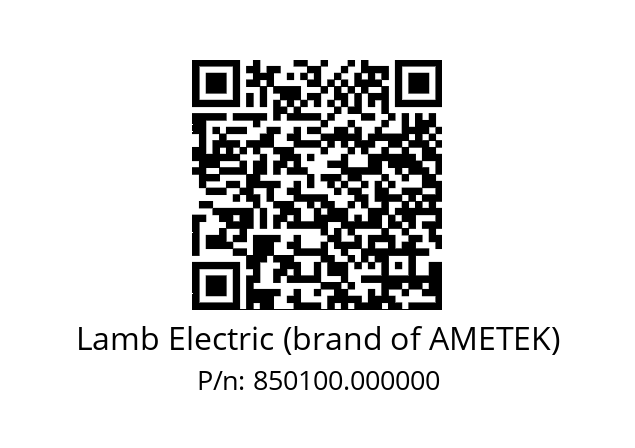   Lamb Electric (brand of AMETEK) 850100.000000