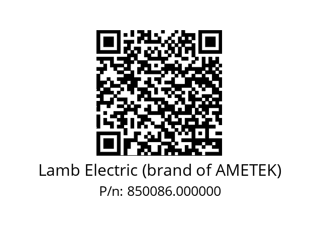   Lamb Electric (brand of AMETEK) 850086.000000