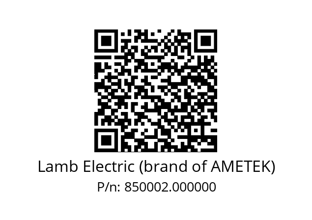   Lamb Electric (brand of AMETEK) 850002.000000