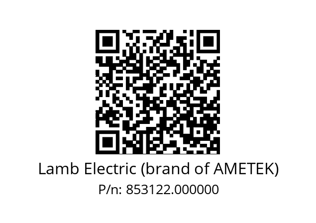   Lamb Electric (brand of AMETEK) 853122.000000