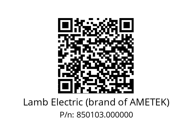   Lamb Electric (brand of AMETEK) 850103.000000