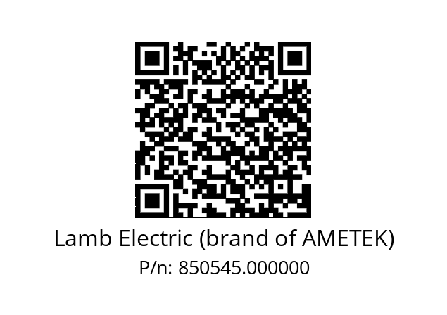   Lamb Electric (brand of AMETEK) 850545.000000