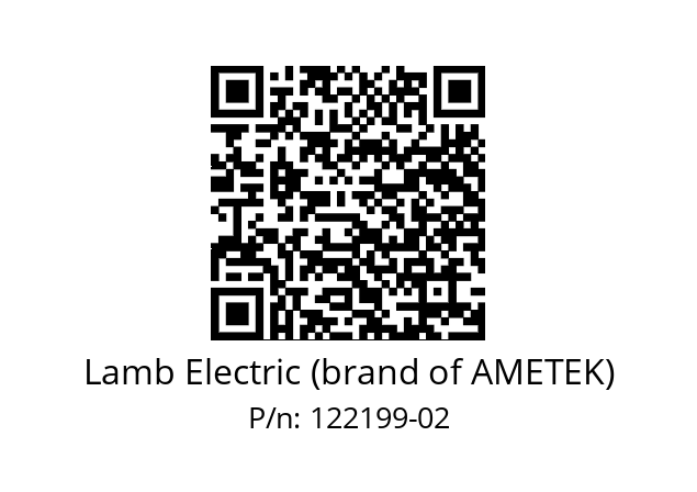   Lamb Electric (brand of AMETEK) 122199-02