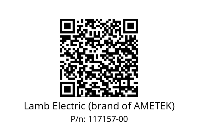   Lamb Electric (brand of AMETEK) 117157-00