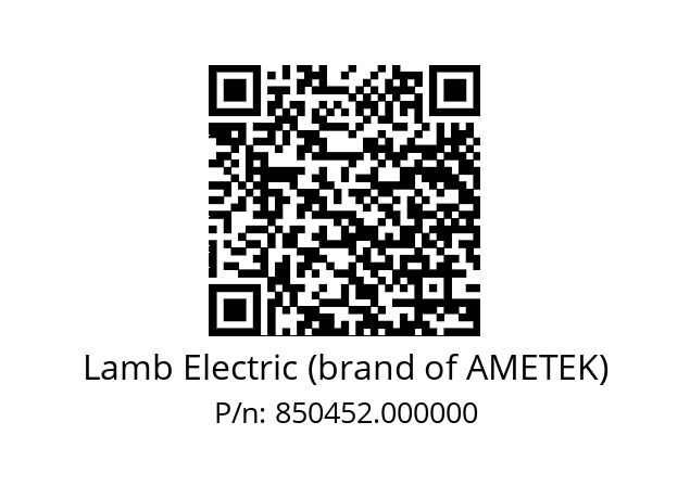   Lamb Electric (brand of AMETEK) 850452.000000