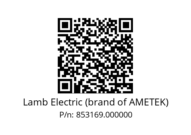   Lamb Electric (brand of AMETEK) 853169.000000