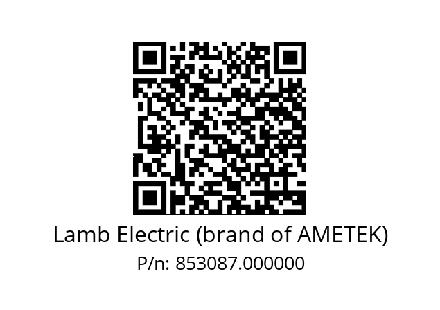   Lamb Electric (brand of AMETEK) 853087.000000