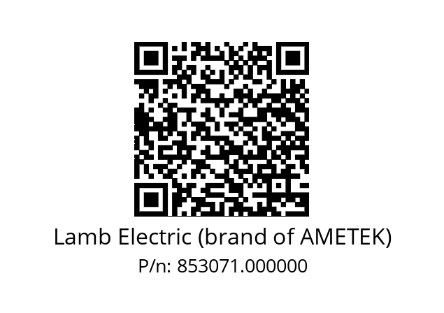   Lamb Electric (brand of AMETEK) 853071.000000