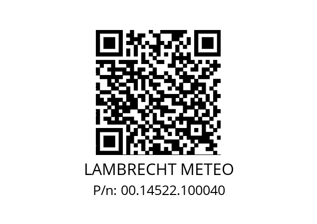   LAMBRECHT METEO 00.14522.100040