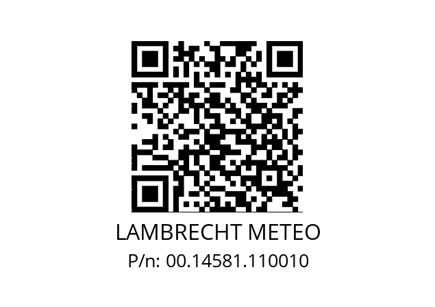   LAMBRECHT METEO 00.14581.110010