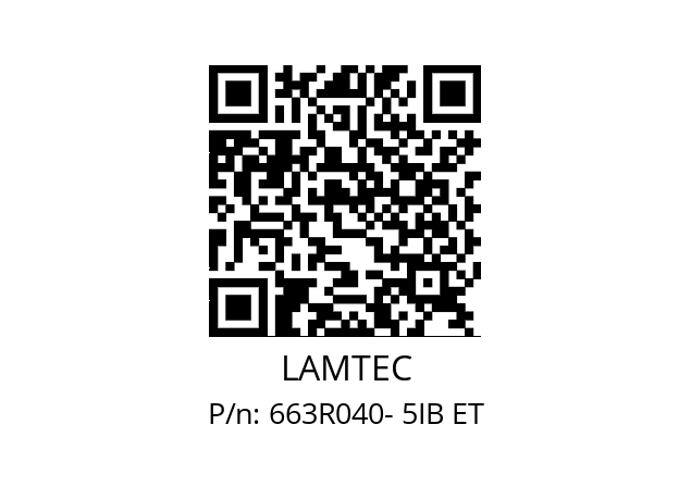   LAMTEC 663R040- 5IB ET